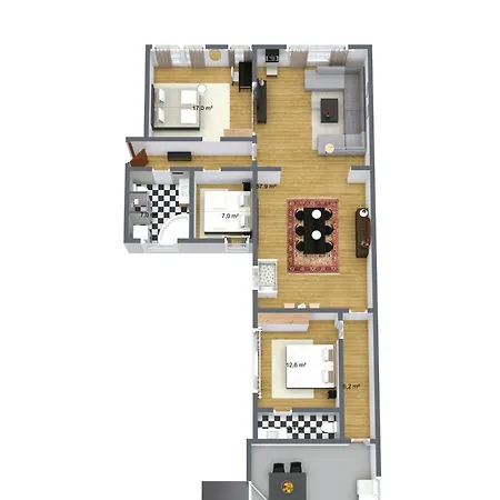 Large & Bright 3br W Whirlpool Near Metro Lejlighed *